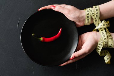 Gıda eksikliği sıkı diyet sağlıksız zayıflama