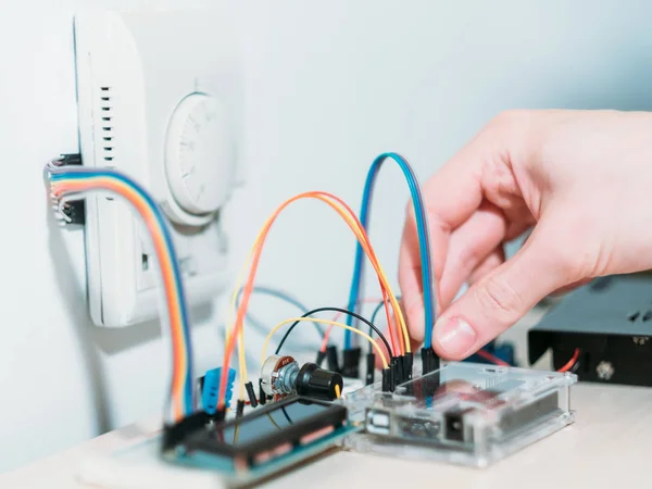 Smart home system development engineer component — Stock Photo, Image