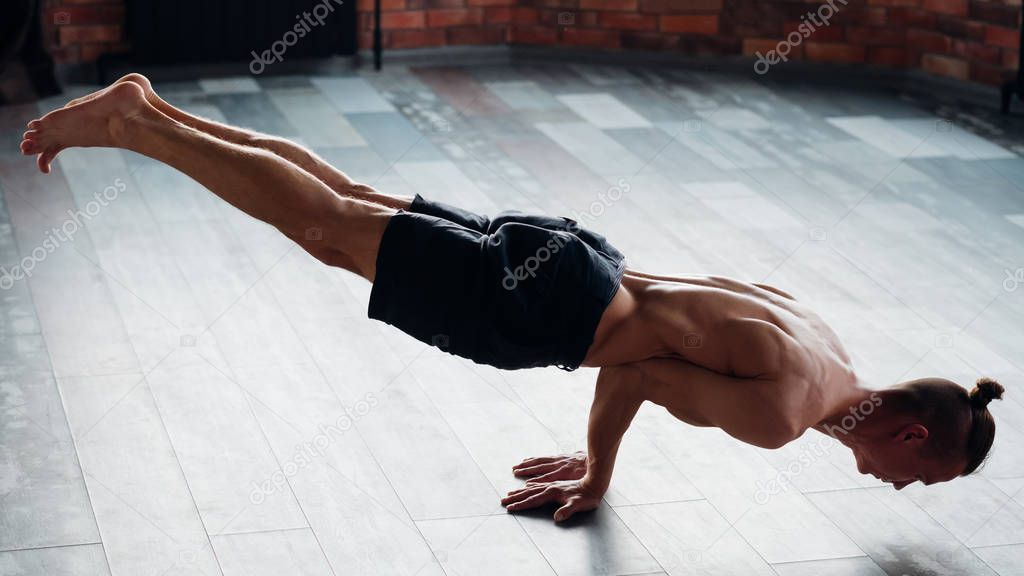 yoga strength training men fitness sport lifestyle