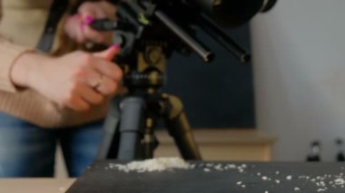 Fotoğrafçı ayarı dijital kamera ekipmanları aracı