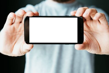 SMM mobil sosyal pazarlama seo boş telefon ekran