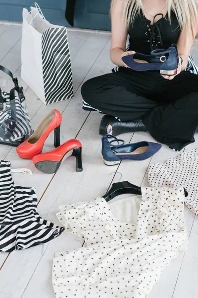 shopping fashion consumerism lifestyle woman shoes