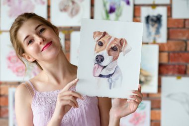 ressam sanat hobi çizim sanatçı jack russell