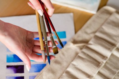 suluboya boya yaşam tarzı aracı sanatçı fırça seti