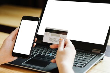 Online Ödeme yetkilendirme kağıdı hareket eden telefon