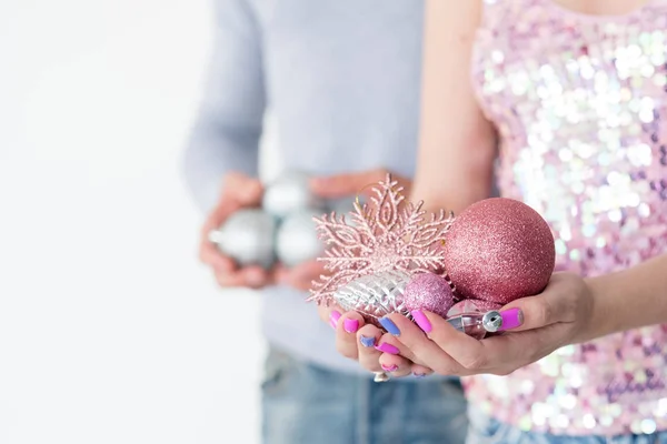 Familie kerst decoratie traditie feestelijke bal — Stockfoto