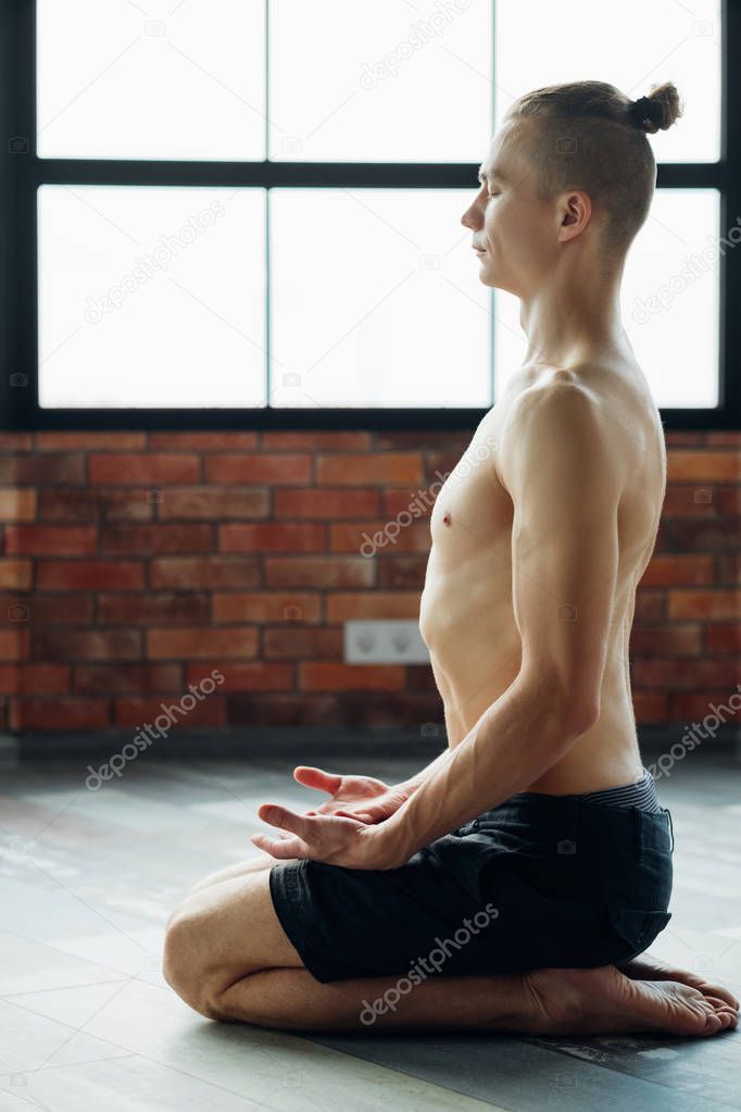 yoga breathing training lifestyle sport fit body