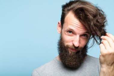 Erkek saç stil moda sorun saç bakım ürünü