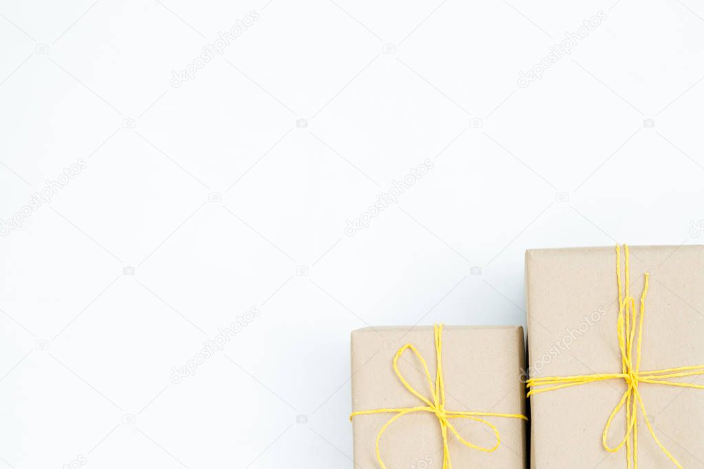 christmas present gift box craft paper package