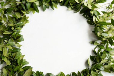 deniz salyangozu çelenk minimalist çiçek dekor bırakır