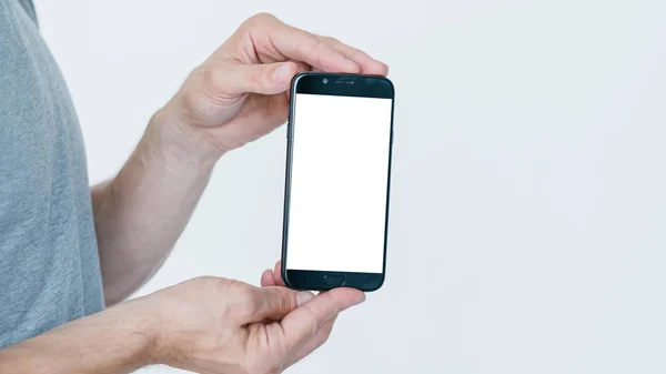 Телефонный экран для мобильных платежей — стоковое фото