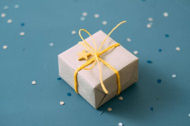 yıldönümü hediye mevcut Şükran mavi arka plan