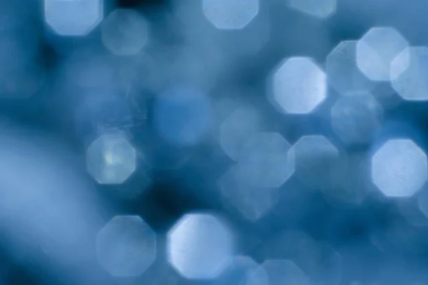 Abstract bokeh lens flare blue defocused light — Stock Photo, Image