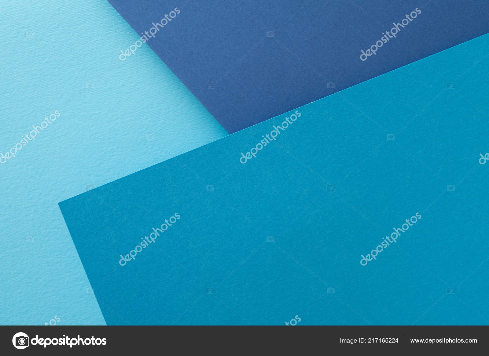 Layered construction paper background blue design Stock Photo by