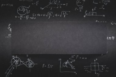 boş siyah kağıt formül hesaplama arka plan