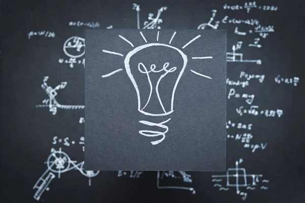 Idea lampada invenzione eureka ricerca scientifica — Foto Stock