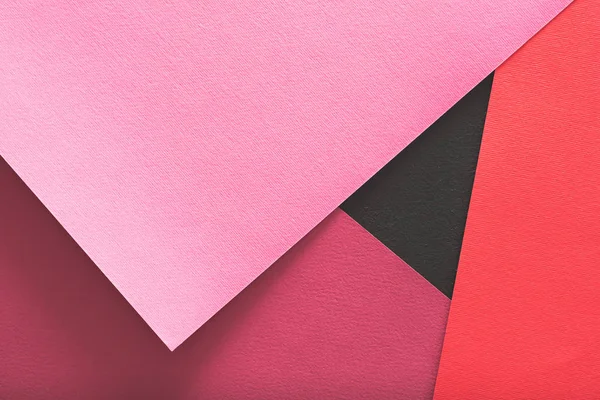 Geschichtetes Baupapier Hintergrund rosa Design — Stockfoto