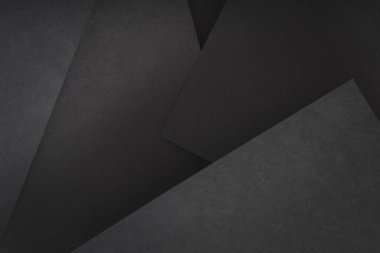 Kağıt katmanı soyut geometrik siyah sac kolaj