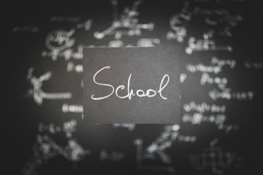 okul siyah kağıt eğitim çalışma arka plan bulanıklık