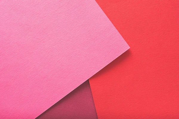 Papierschichten abstrakte geometrische Hintergrund rosa — Stockfoto