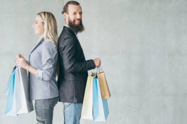 terapi çanta çok mutlu çift tutun mutlu alışveriş