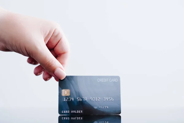 Płatności online kartą kredytową finanse zarządzanie pieniądze — Zdjęcie stockowe