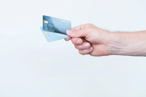 Kreditkort som banking drift elektroniska pengar — Stockfoto