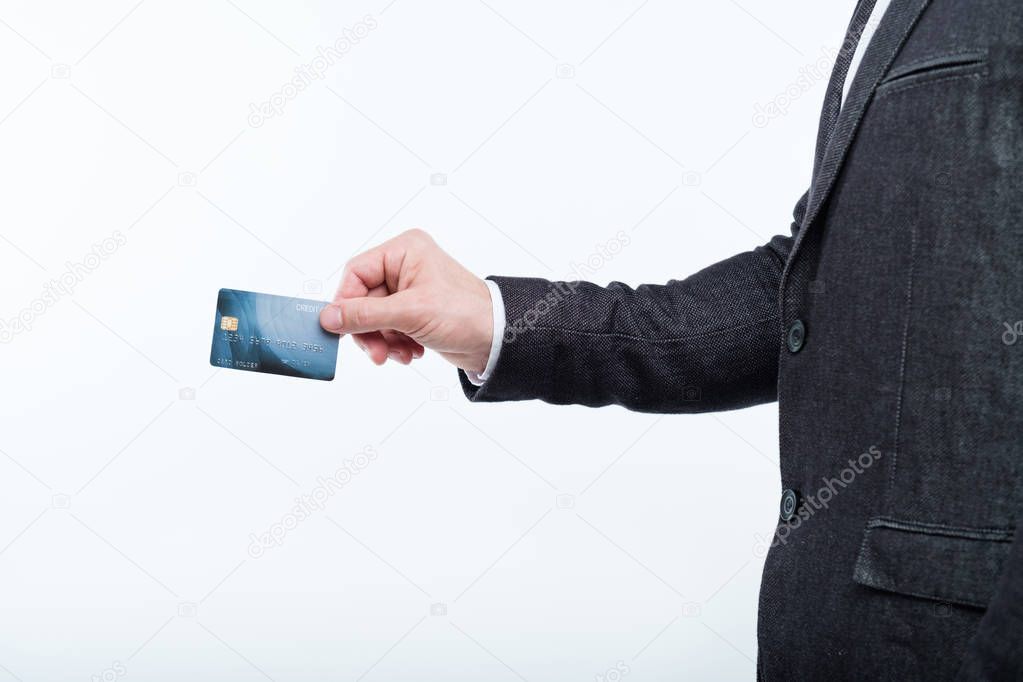 shopping credit card electronic payment hand hold