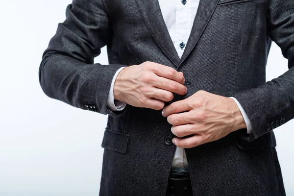 Homem de negócios estilo jaqueta estilo corporativo moda — Fotografia de Stock