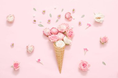 kavramsal gül buket bahar tatil sunmak