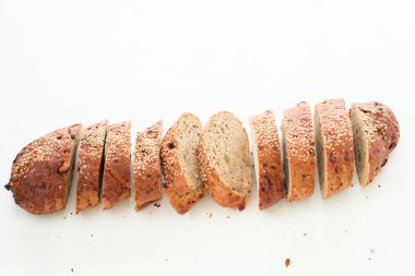 kepekli ekmek dilimi Restoran taze ekmek