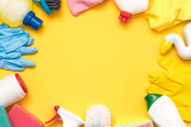 ev temizlik ürünleri çeşitli çerçeve malzemeleri