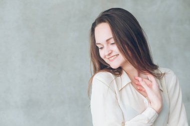 doğal kadın güzellik genç kadın kopya alanı