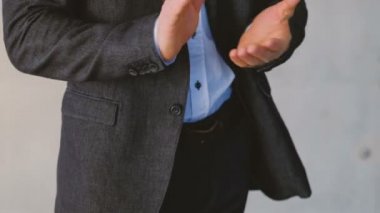 güzel iş gibi iş adamı yukarı çırp ellerini