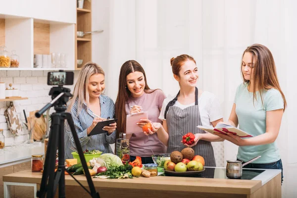 Nutrición saludable estilo de vida blogging receta video —  Fotos de Stock