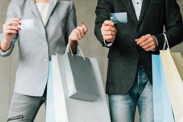 Retail verkoop familie winkelen recreatie creditcard — Stockfoto