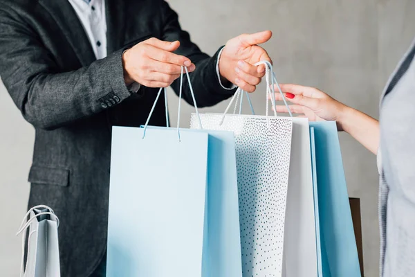 Compras estilo de vida negro viernes par bolsas de papel —  Fotos de Stock