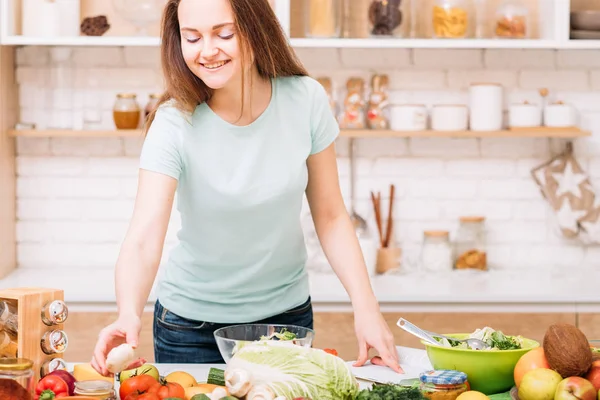 Hälsosam vikt förlust näringsbalansen livsstil — Stockfoto
