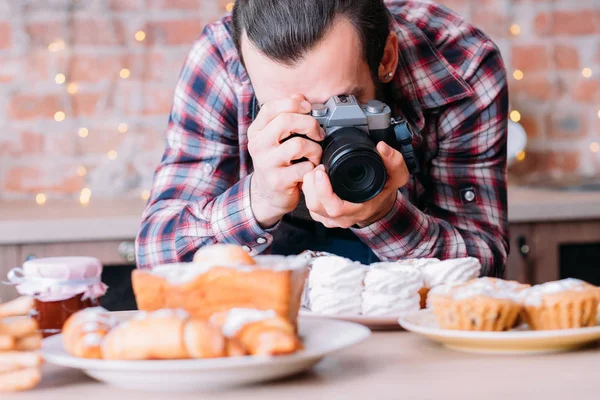 food photographer dessert man photo pastries