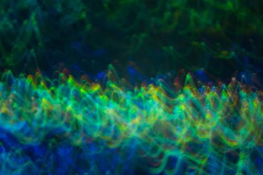 neon ışıkları bulanık dalgalı çizgiler hareket defocused