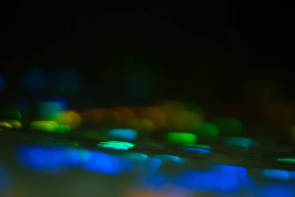 Bokeh Lens Flare Lichter verschwimmen beleuchtetes Glühen — Stockfoto