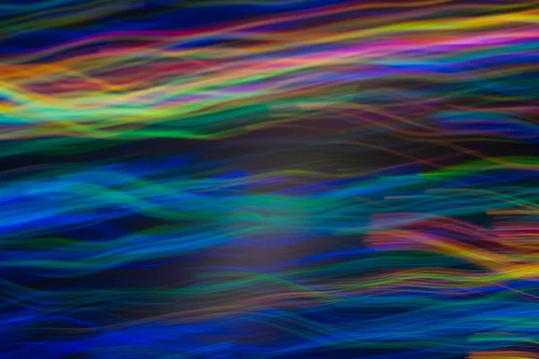 Oskärpa våglinjer rörelse oskärpa neonljus — Stockfoto