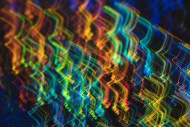 açılı parlak neon ışık lens flare etkisi hatları