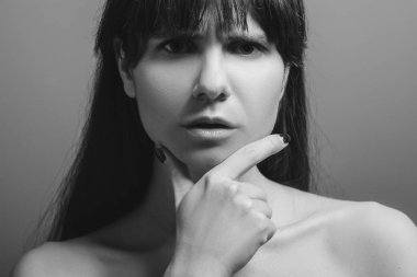 dalgın karışık güzel Bayan portre