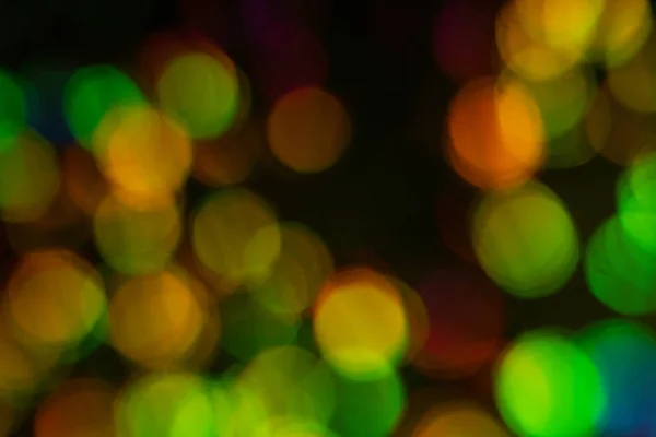 Bokeh circles lens flare lights illuminated glow — Stock Photo, Image