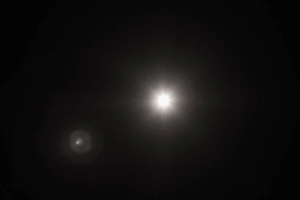 차가운 별 빛 공간 빈 우주 렌즈 플레어 — 스톡 사진