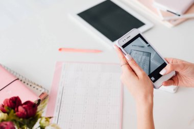 iş raporu kadın Smartphone programı fotoğraf