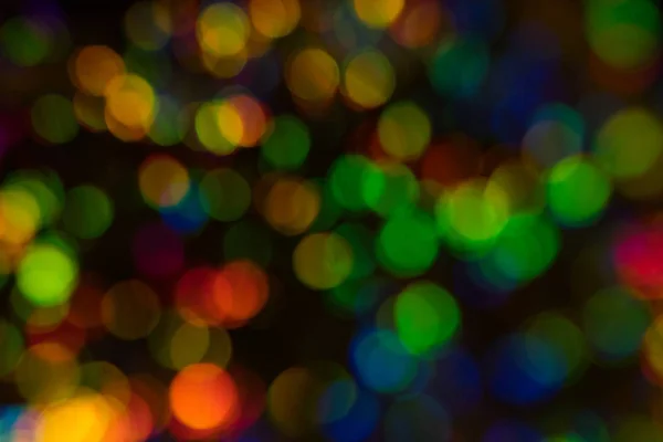 Multiple colorful spots bokeh lights background — Stock Photo, Image