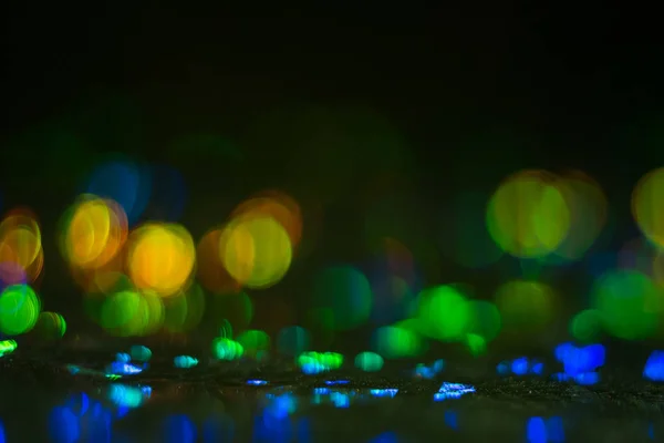 Kleurrijke bokeh cirkels lens flare verlichte gloed — Stockfoto