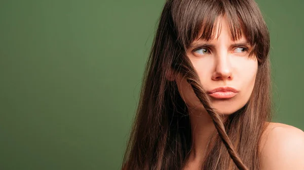 Haarstyling Naturkosmetikprodukte Schönheitspflege — Stockfoto